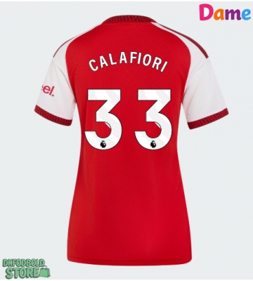 Arsenal Riccardo Calafiori #33 Replika Hjemmebanetrøje Dame 2026-27 Kortærmet